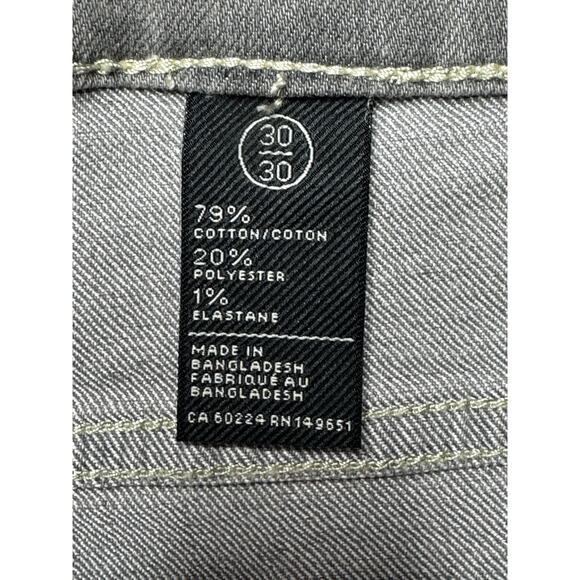 Buffalo David Bitton Men's Ash-X Slim Stretch Gray Denim Jeans - Size 30x29.5 - Picture 8 of 8
